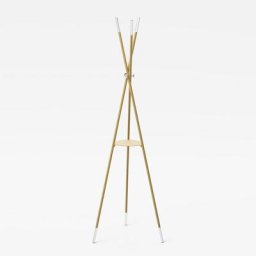 Porte manteau STILO structure acier couleur doré