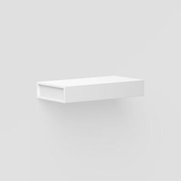 Armoire suspendue DUE 1 tiroirs bois éco laminé coloris blanc mat