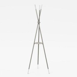 Porte-manteau STILO structure acier couleur gris tourterelle sablé