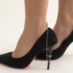 Bracelet de cheville en métal bijoux de pied talons hauts pour femmes Sexy sur la jambe sandales