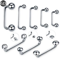 Lot de 10 piercings en titane G23 14G 16G bijoux pour le corps