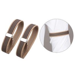 Supports de manches de chemise élastiques multicolores antidérapants 2 pièces supports de brassard