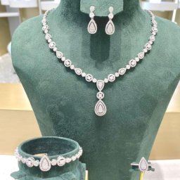 TIRIM-Collier de luxe élégant pour femme ensemble de bijoux de mariage en zircon cubique