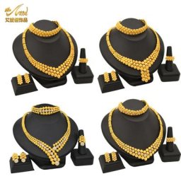 ANIID-Ensemble de bijoux NigWin pour femmes collier et boucles d'oreilles éthiopiens document en