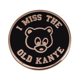 Broche de dessin animé en métal Kanye West Nas épingles en émail de bonne musique ours de