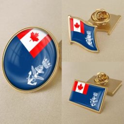 Badges de broche d'emblème de drapeau National de Jack auxiliaire de la marine du Canada broches à