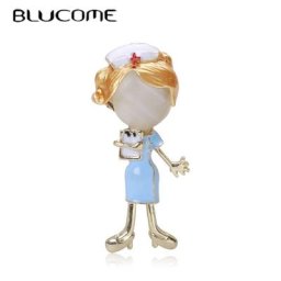Blucome – petite broche d'infirmière tendance personnalité tempérament Cardigan Corsage