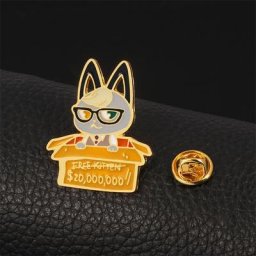 Broche en émail Animal Crossing Villager TwiHard pour hommes et femmes dessin animé belle boîte