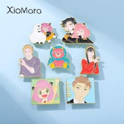 Broches en émail Anime espion fille mignonne Badges de famille reconstituant nouveauté 2020