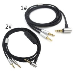 Câble de téléphone de sauna de jeu amovible poignées 1.2m 3.5mm à 2.5mm HDAth HD477 HD497