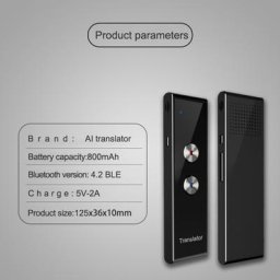 Traducteur vocal sans fil T8 + 45 langues multi-langues moyen de traduction instantané Campanen