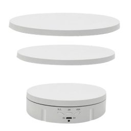 Présentoir de Bijoux Rond pour Photographie Rotation existent Télécommande Colorable
