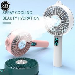 Ventilateur de bureau USB refroidisseur d'air vaporisateur 5000mAh visage vapeur support de