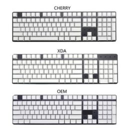 Capuchons de touches vierges en PBT sans OEM XDA sans lettres blanches 108 pièces