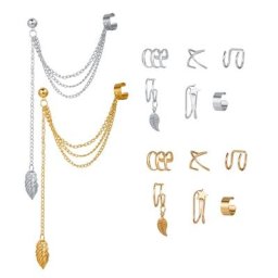 Kit de boucles d'oreilles pour femmes 7 pièces faux Piercing lèvres Helix Cartilage