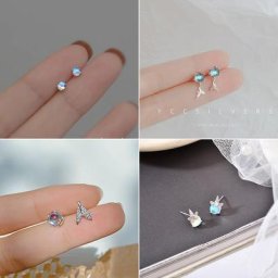Aurore – boucles d'oreilles en pierre de lune et cristal pour femme et fille accessoires de bijoux