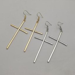 Boucles d'oreilles pendantes croix pour femmes boucles d'oreilles pendantes pendentif cartilage