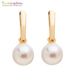 Yunkingdom-Boucles d'Oreilles Pendantes en Imitation Perle pour Femme Bijoux en Acier Inoxydable