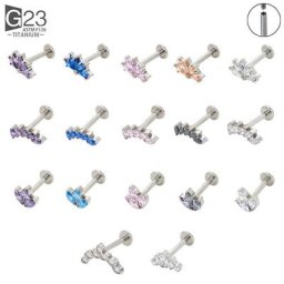 Boucles d'oreilles à tige de perçage en titane G23 bijoux de corps sexy accessoires de mode