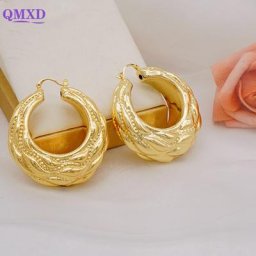Boucles d'oreilles pendantes en or pour femmes clip d'oreille irrégulier cadeau de fête du