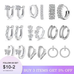 Boucles d'oreilles rondes en argent Sterling 2020 100% véritable pour femmes fabrication de bijoux