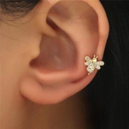 INS-réinitialisation d'oreille de petite équation exquis pour les femmes boucles d'oreilles sans