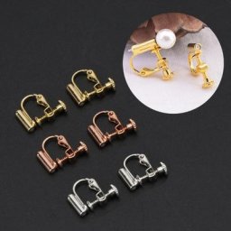 Convertisseurs de boucles d'oreilles à Clip 1 paire oreilles non percées transformer des clous en