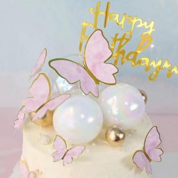 Boule de décoration de gâteau transparente 10 pièces boule de cuisson décorative pour mariage