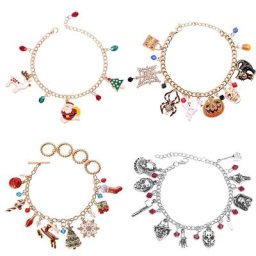 Bracelet pendentif créatif pour hommes et femmes cadeau parfait pour Noël Halloween nouvel an