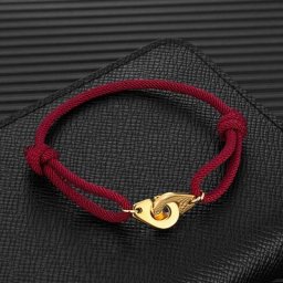 MKENjazz-Bracelet Menottes en Acier Inoxydable pour Homme et Femme Corde Réglable Bijoux pour
