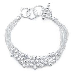 Bracelets porte-bonheur en argent Sterling 925 pour femmes manchette Fine bijoux de fête de noël