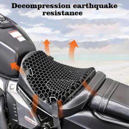 Juste de coussin de siège de moto en gel confort d'air ventilé universel coussin de