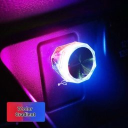 Mini lampe LED USB pour voiture luminaire décoratif d'intérieur lumière d'ambiance pour PC Plug