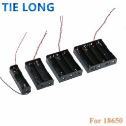 Boîte de rangement de support de batterie conteneur de batterie avec fil de plomb pour kit de
