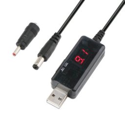 Convertisseur de tension réglable câble Boost USB 5V jusqu'à 9V 12V 1a régulateur de puissance cc