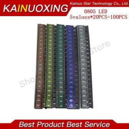 Kit de diodes lumineuses SMD 100 5 couleurs x 20 pièces = 0805 pièces