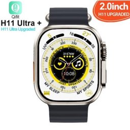 Montre connectée H11 Ultra Plus pour hommes et femmes bracelet électronique avec appels Bluetooth