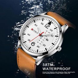 Montre-bracelet à quartz numérique étanche pour hommes montre de sport d'affaires décontractée