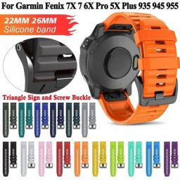 Bracelets de montre intelligents Quickfit officiels bracelet en silicone pour Garmin Fenix 6X Pro
