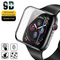 Protecteur d'écran complet à bord incurvé 9D pour Apple Watch verre souple du Guatemala pour iWatch