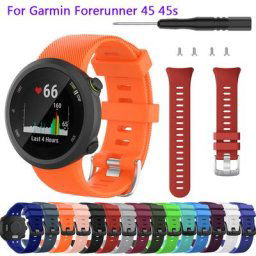 Bracelet de montre en Silicone pour Garmin Forerunner 45 S Bracelet de rechange pour Garmin