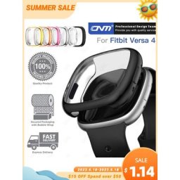 Étui de protection plein écran pour Fitbit Versa 4 3 2 fouet pare-chocs ultra-mince souple