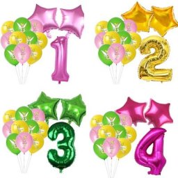 Ballon fée clochette princesse nickel é fournitures de décoration de fête de premier anniversaire
