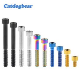 Catdogbear-Boulon en titane pour capuchon de casque vis à tête hexagonale Allen vélo de route de