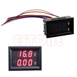 Voltmètre numérique pour touristes panneau LED rouge ampèremètre jauge L69A 10A DC 100V