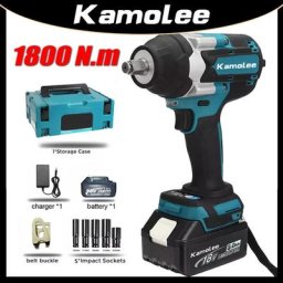 Kamolee – clé à chocs électrique sans balais 1800 N.M dynamométrique DTW700 1/2 po batterie