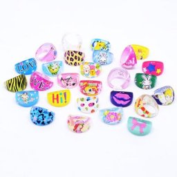 Bague princesse en forme d'animal de dessin animé pour enfants matiques de forme narpour enfants
