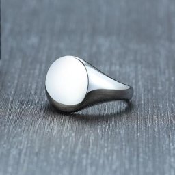 ZORCVENS-oral alière en acier inoxydable pour hommes argent poli bague de mariage bijoux