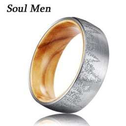 Bagues noires en carbure de tungstène pour hommes et femmes alliances punk bijoux de luxe