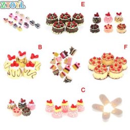 Mini modèle de gâteau en résine simulation de maison de courses de gâteaux scène alimentaire